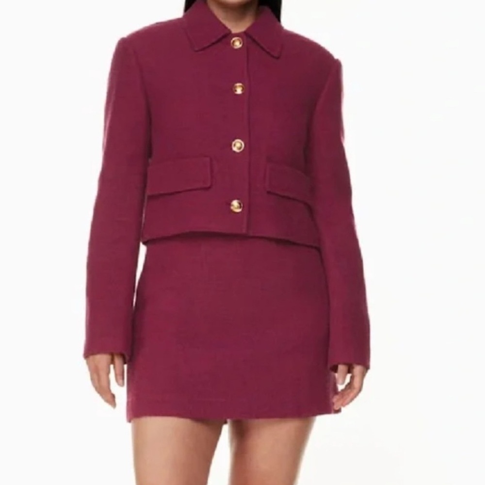 Aritzia Babaton Frances Jacket Elixir Purple